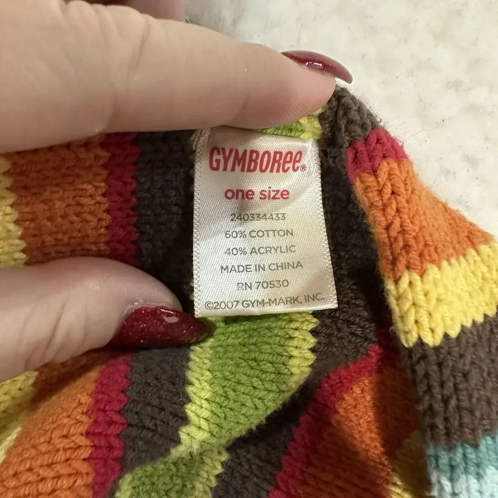 Gymboree 2007 Girls Cupcake‎ Cutie Scarf Knit Sweater Pockets Colorful